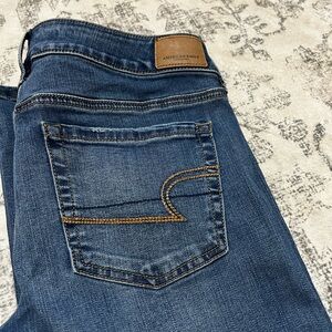 American Eagle Outfitters Women's Dark Blue Jeans